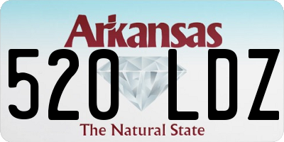 AR license plate 520LDZ