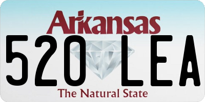 AR license plate 520LEA