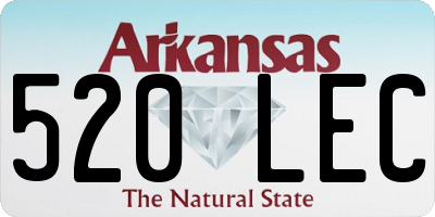 AR license plate 520LEC