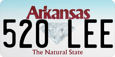 AR license plate 520LEE