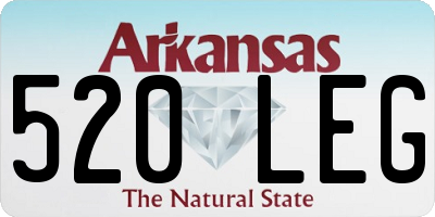 AR license plate 520LEG