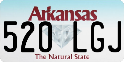 AR license plate 520LGJ