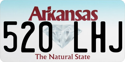 AR license plate 520LHJ