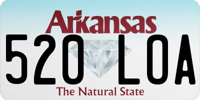 AR license plate 520LOA
