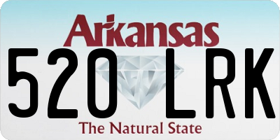 AR license plate 520LRK