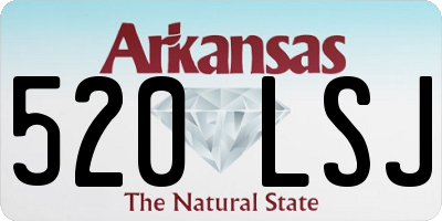 AR license plate 520LSJ