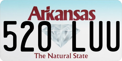 AR license plate 520LUU