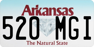 AR license plate 520MGI
