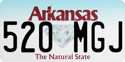 AR license plate 520MGJ