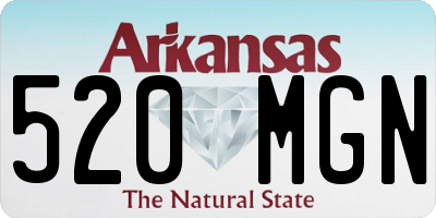 AR license plate 520MGN