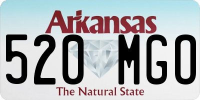 AR license plate 520MGO