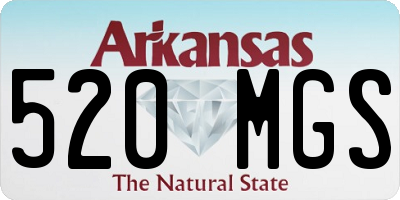 AR license plate 520MGS