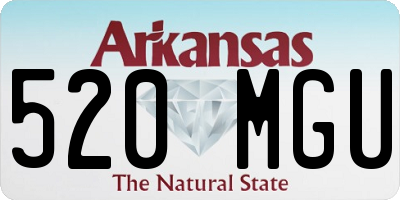 AR license plate 520MGU
