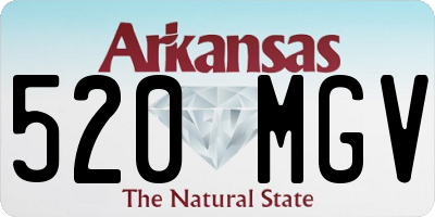 AR license plate 520MGV