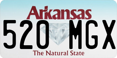 AR license plate 520MGX