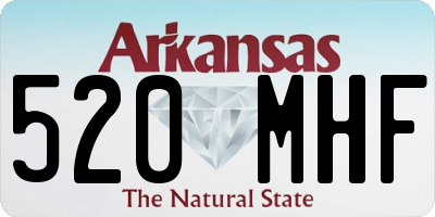 AR license plate 520MHF