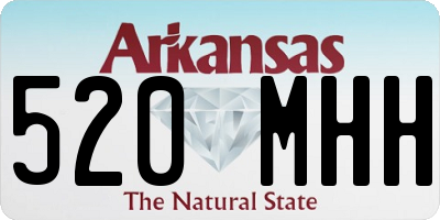 AR license plate 520MHH