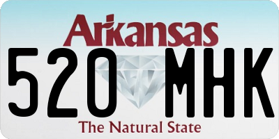AR license plate 520MHK