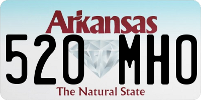 AR license plate 520MHO