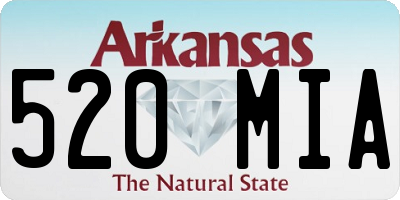 AR license plate 520MIA