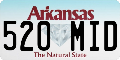 AR license plate 520MID
