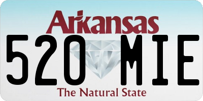 AR license plate 520MIE