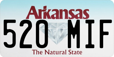AR license plate 520MIF