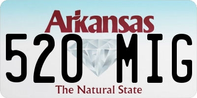 AR license plate 520MIG
