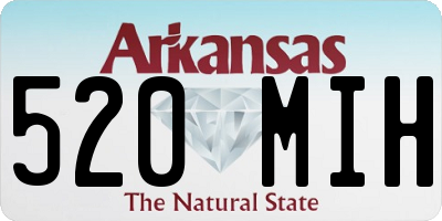 AR license plate 520MIH