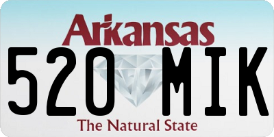 AR license plate 520MIK