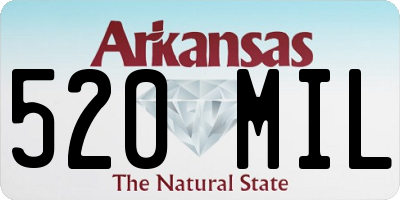 AR license plate 520MIL