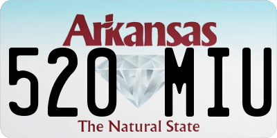 AR license plate 520MIU