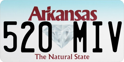 AR license plate 520MIV