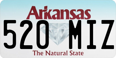 AR license plate 520MIZ