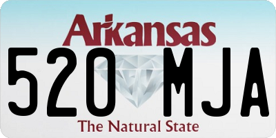 AR license plate 520MJA