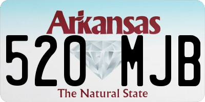 AR license plate 520MJB