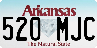 AR license plate 520MJC