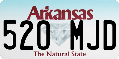 AR license plate 520MJD