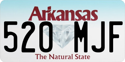 AR license plate 520MJF