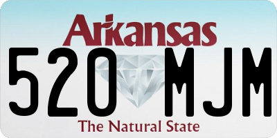 AR license plate 520MJM