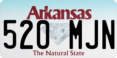 AR license plate 520MJN