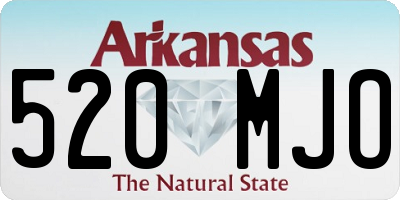 AR license plate 520MJO