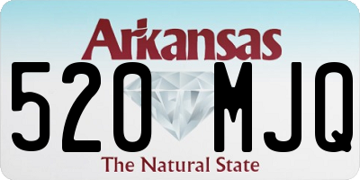 AR license plate 520MJQ