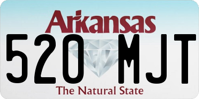 AR license plate 520MJT