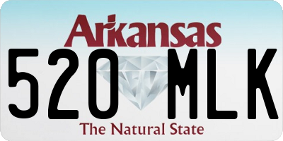 AR license plate 520MLK