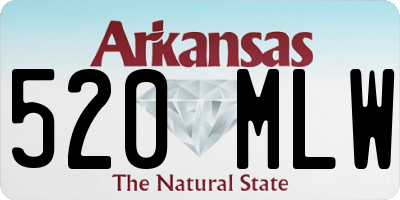 AR license plate 520MLW