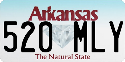 AR license plate 520MLY