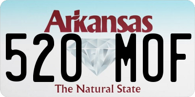 AR license plate 520MOF