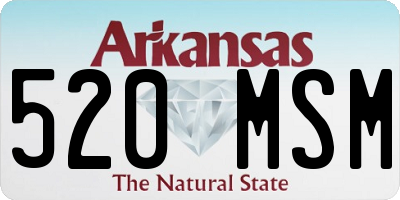 AR license plate 520MSM