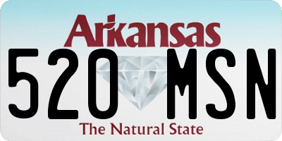 AR license plate 520MSN